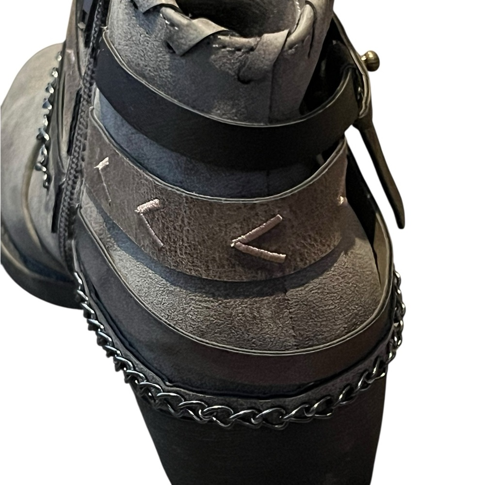 Gray Ankle Boots - Picture 4 of 12